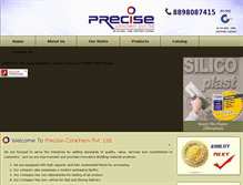 Tablet Screenshot of preciseconchempvtltd.com